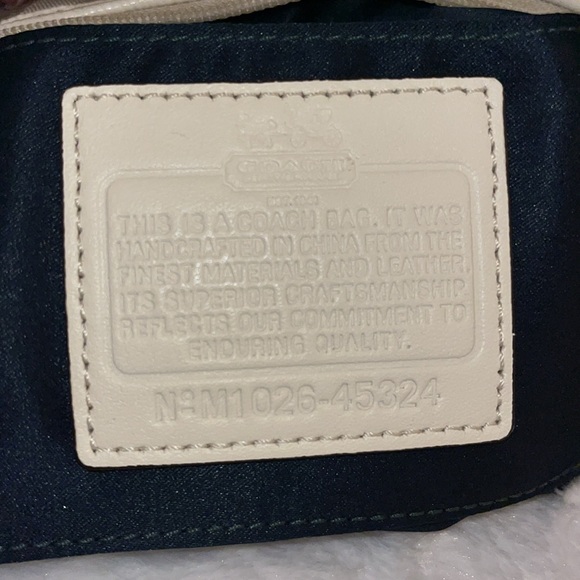 Coach EUC Madison Dotted Top Handle Mini Hobo - Picture 9 of 12